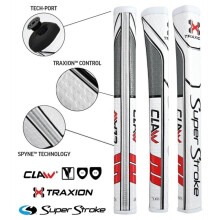 (White / Blue / Grey) SuperStroke - TRAXION Claw 1.0 Putter Grip