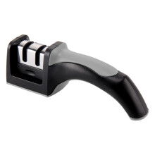 (Gray) 2-Stage Knife Sharpening Kitchen Knife Sharpener Manual