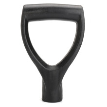 2Pcs Black Iron Shovel Plastic Handle Garden Planting Wooden Handle Top