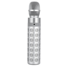 Rechargeable Wireless Mic AUX TF Card bluetooth Speaker Karaoke Recording Microphone Music Player