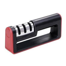 Cutter Sharpener 3-Stage Manual Multifunction Kitchen Cutter Sharpen Stone System Tool