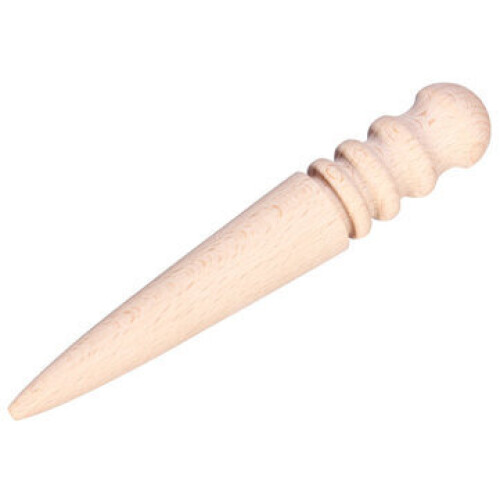 5Pcs Multi-size Round Wood Edge Slicker Leather Burnisher DIY Leather Craft Tool