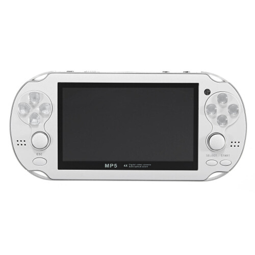 4.3 Inch Portable Handheld Game Console Player 300 Game Built in Video Camera WHITE