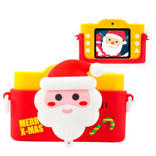 (Yellow) Children's Digital Camera Mini Christmas Limited Gift with Camera Case