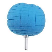 80mm Wheel Waxing Polishing Sponge Ball Finishing Pad Round Disc Steel Ring Detail Polished Ball for Electric Drill