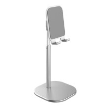 Height Adjustable Desktop Phone Holder Tablet Stand For 4.5-10.5 inch Smart Phone Tablet SILVER COLOR