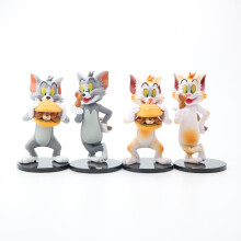 4pcs Figure Set Tom and Jerry Standing Toy Doll Anime Collection