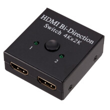 4Kx2K Switcher UHD 2 Ports Bi-directional Manual 2x1 1x2 HDMI AB Switch HDCP Supports 4K FHD Ultra 1080P for Projector
