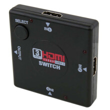 3 Port 1080P HDMI Switcher Adapter Splitter For PS3 STB TV DVD DVR PC DV DLP Projector With HDMI Interface High Quality