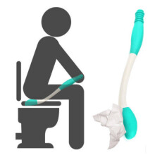 Elderly pregnant women wipe the toilet auxiliary device