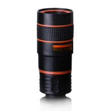 (Black) Monocular Telephoto Mobile Phone HD Camera Lens Telescope Outdoor Portable