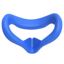 (Blue) For Oculus Quest 2 Accessories VR Face Silicone Cover Cushion Pad