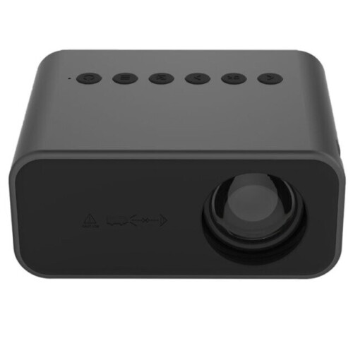 1920x1080P Portable Mini LED HD Projector(Black)
