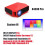 HGO support 1080P 4K Mini Projector LED HD(Red) 1