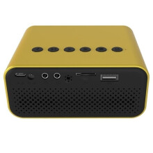 HGO 1920x1080P Portable Mini LED HD Projector(Yellow)