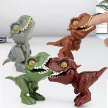 4PCS Finger Biting Dinosaur Joint Movable Tyrannosaurus Rex Egg Simulation Dinosaur Model Toy
