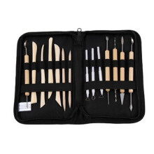 L-14 14Pcs Clay Sculpting Carving Tool Set Wooden Metal Pottery Clay Tools Professional DIY Ceramic Modeling Kit for Clay Wood Shaping Handicraft Pain
