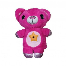 (Pink) Stuffed Animal Cartoon Light Projector Plush Toy Night Lamp.