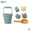 (Rabbit) 6Pcs Silicone Kids Beach Toys Digging Sand Tool 1