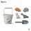 (Dinosaur) 6Pcs Silicone Kids Beach Toys Digging Sand Tool 1