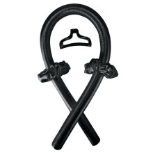 (Black) Women Silk Ribbon Hair Curler Heatless Curling Rod Headband Wave Former