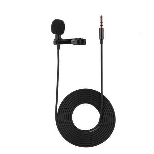 MINI Mobile Phone Microphone Wired Microphone Lavalier Microphone Adapter Cable Headphone Microphone One In Two
