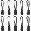 eBoot 10 Pieces Zipper Pull Zipper Tags Cord Pulls Zipper Extension Zip Fixer (Black) 1