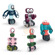 Magnetic Building Blocks Educational Toys For Children 3D Magnet Cartoon Robot Puzzle Model|Magnetic