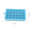 Grid Silicone Ice Cube Maker Form Tray Ice Tray Mould Easy Release Ice Cube(18*12.6cm,Blue) 1