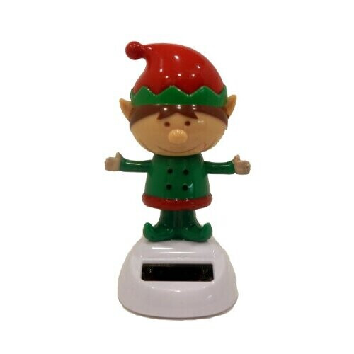1 X Solar Powered Dancing Christmas Elf by Greenbrier