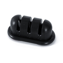 Portable Manual Three-Stage Knife Sharpener - Black
