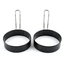 2PCS Cooking Breakfast Frying Pan Oven Silicone Fried Egg Pancake Ring