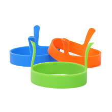 3Pcs Food Grade Silicone Egg Ring Breakfast Omelette Fried Egg Molds