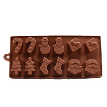 4PCS Silicone cake mould Christmas tree Snowman socks Chocolate Mold ice mould pudding mould jelly mould kitchen supplies