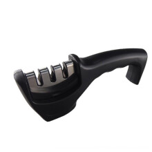 Kitchen household handheld three-stage sharpener