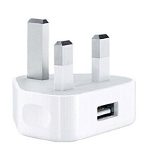 Aulola Main USB Charger,Aulola 5V 1A 3PIN USB Charger UK Plug Power Adapter Wall Travel Charger for iPhone X iPhone 8/8 Plus iPhone 7 /