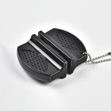 (Black) Portable modern ceramic whetstone knife sharpener
