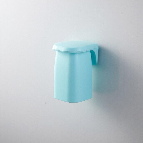 (blue) Magnetic Wall Mount Gargle Cup Rack