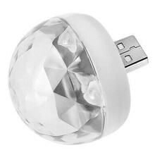 (1 Pcs) USB LED RGB Disco Stage Light Party Club DJ KTV Magic Phone Ball Lamp