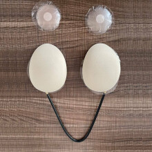 (Beige) Upgraded Deep Plunge Invisible Push-Up Frontless Bra Strapless Backless Bra Kit