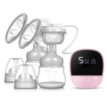 (pink) Purple Berry Rabbit Bilateral Electric Breast Pump