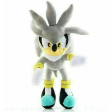 (Silver) Super The Hedgehog Kids Plush Soft Toys Shadow