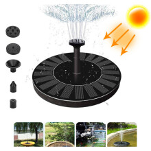 Solar outdoor pool fountain bird bath pump floating garden landscape