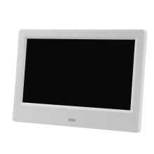 (Ivory) 7 inch Screen 16:9 Digital Photo Frame Electronic Album Picture Music Movie Full Function Good Gift Home Decoration Calendar