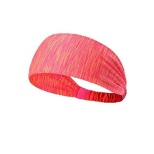 (Red) Women Sports Yoga Sweatband Elastic Running Headwrap Home Gym Fitness Exercise