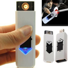 USB Electric Battery Rechargeable Flameless Collectible Lighter Cigarettes Newly