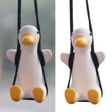 Little Cute Swing Duck Auto Car Pendant Rear View Mirror Pend Home Decoration