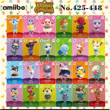 (No.425-448) Animal Crossing Amiibo Mini NFC TAG Cards NO.401-448 Series