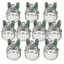 (10pcs) My Neighbor Totoro Left Plush Doll Toy Mini Holder Coin Bag Wallet Gift Toys