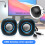 (Red) 2Pcs D-015 Mini Speaker Practical Excellent Sound Quality 3.5mm Desktop Computer USB Loudspeaker for Office 1